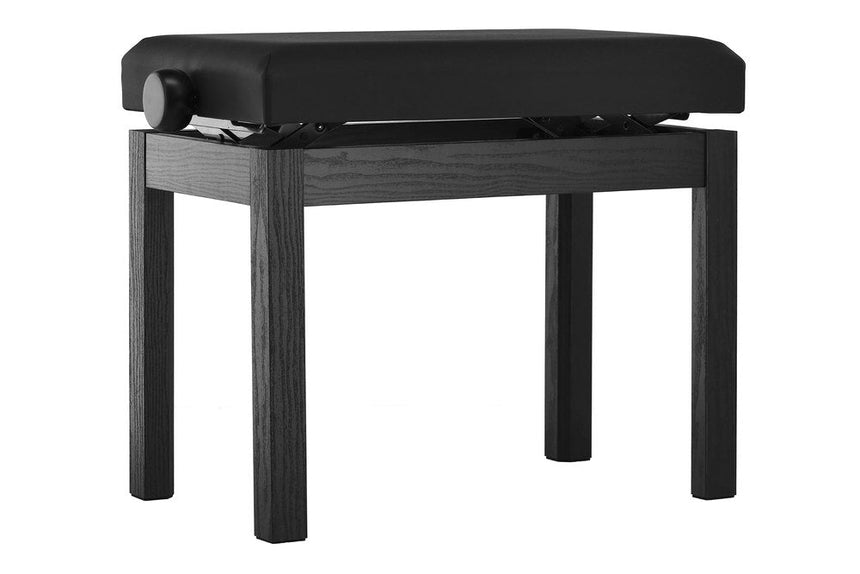 Ebert Basic piano bench faux leather matt black