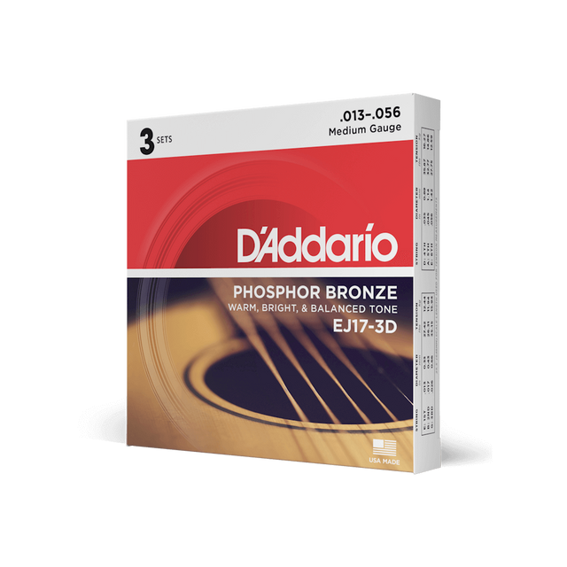 D'Addario EJ17-3D Saiten Set für Westerngitarre - Musik-Ebert Gmbh
