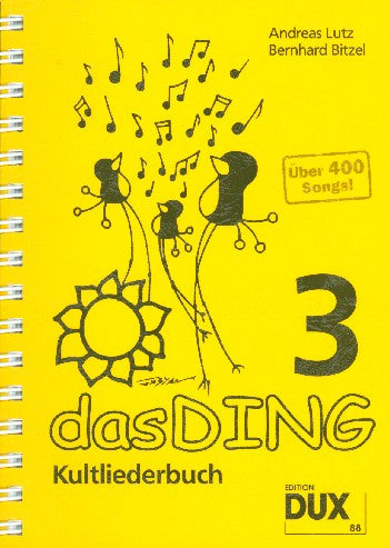 Das Ding Band 3 Kultliederbuch mit Texten und Akkordsymbolen (A5) - Musik-Ebert Gmbh