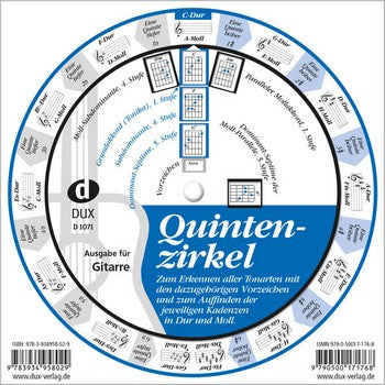 Quintenzirkel für Klavier und Gitarre zum Erkennen aller Tonarten... - Musik-Ebert Gmbh