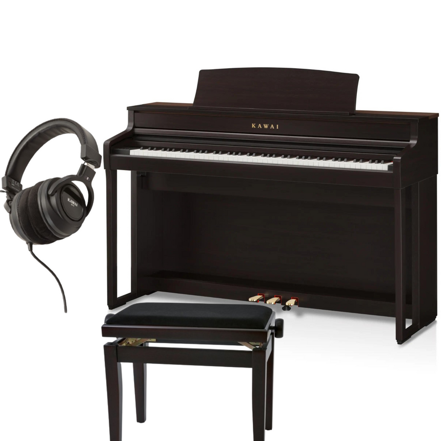 Kawai CA-501 Rosenholz Bundle mit Bank und Kopfhörer - Musik-Ebert Gmbh