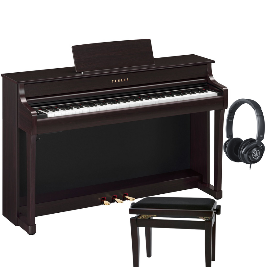 Yamaha CLP 835 Rosenholz Bundle mit Bank und Kopfhörer - Musik-Ebert Gmbh