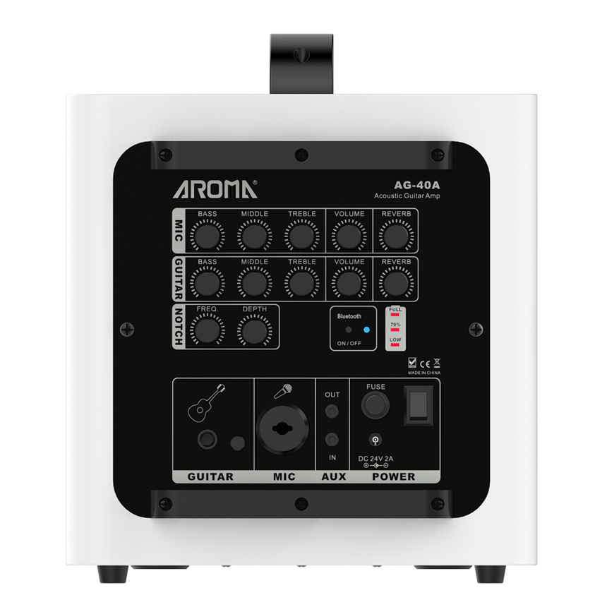 Aroma A40 mobiler Akustikverstärker, weiß - Musik-Ebert Gmbh