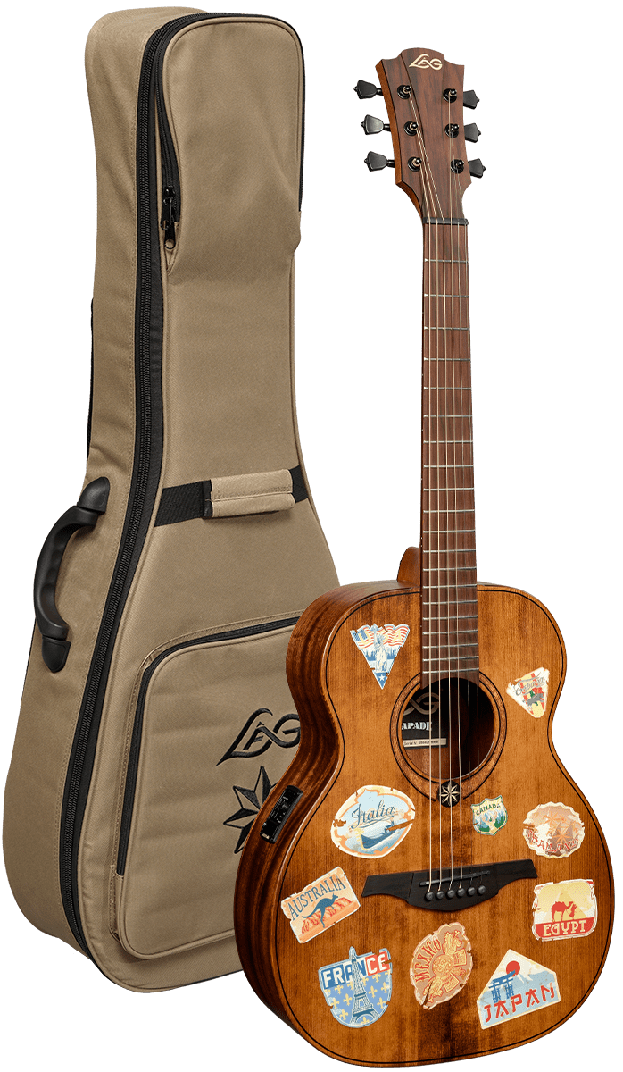 LÂG - GLA ESCAPADE-GTE Reisegitarre mit Tasche - Musik-Ebert Gmbh