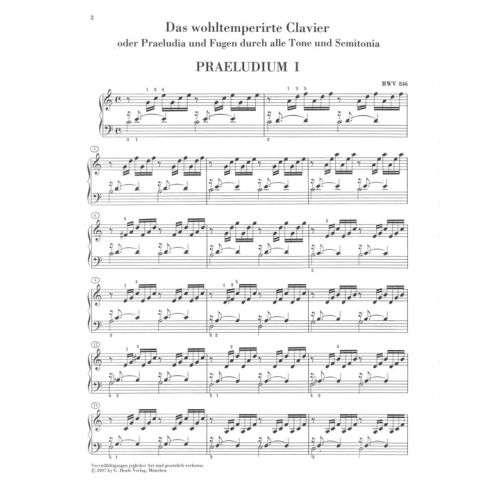 Das Wohltemperierte Klavier - Johann Sebastian Bach