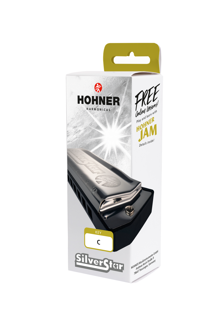 Hohner Mundharmonika Silverstar C-Dur Neues Modell - Musik-Ebert Gmbh