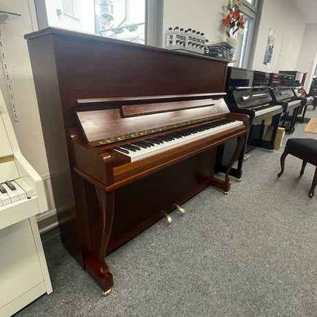 GROTRIAN-STEINWEG Klavier 122 K Occasion  Mahagoni matt. Bj. 1996 - Bestzustand (gebraucht) + Klavierbank - Musik-Ebert Gmbh