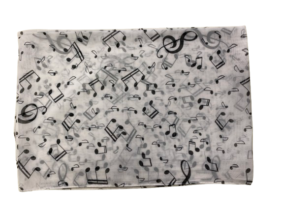 Halstuch mit Noten-Mix in verschiedenen Farben - Musik-Ebert Gmbh