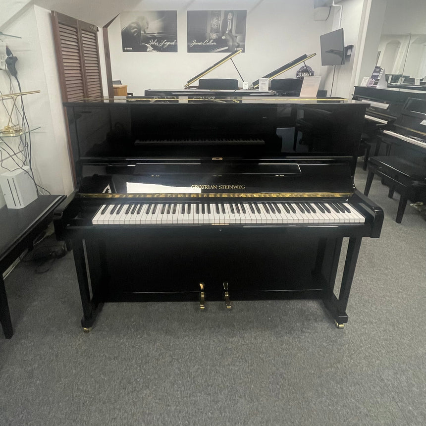 GROTRIAN-STEINWEG Klavier 122 V schwarz poliert Occasion Bj. 1988, sehr guter Zustand (gebraucht) - Musik-Ebert Gmbh