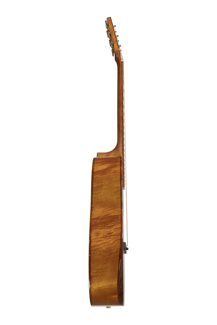 Shape O-413F-HG-EB Orchestra Akustikgitarre – The Solo Series mit Arm Bevel, geflammtem Mahagoni & Fishman-Pickup