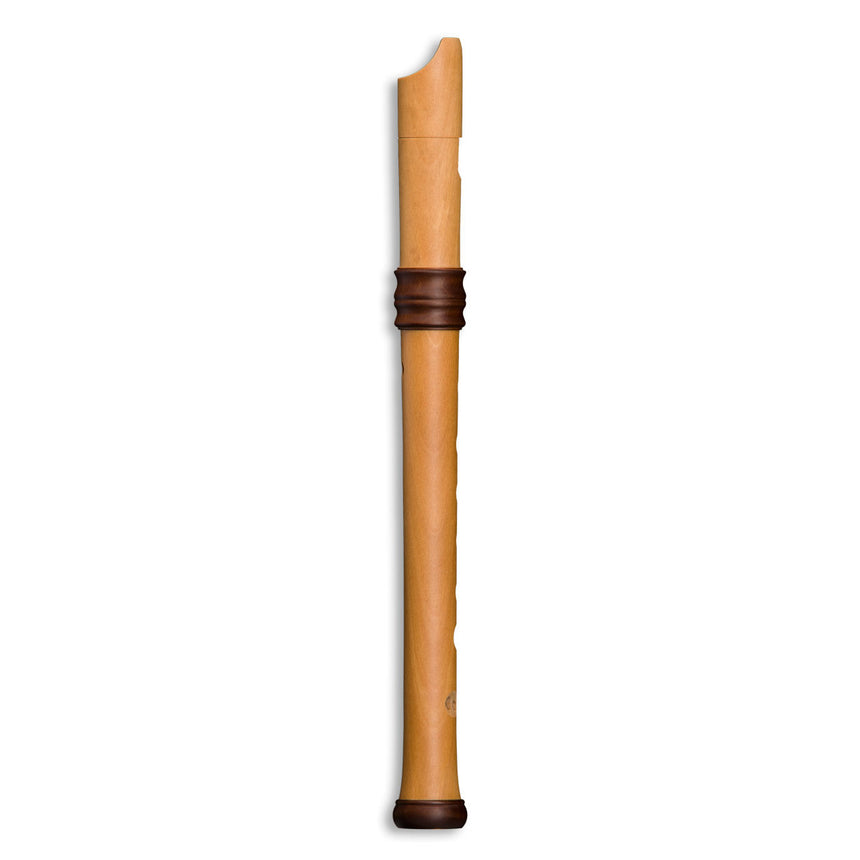 Flûte à bec soprano Mollenhauer Adris 4119, poirier naturel – vue arrière complète