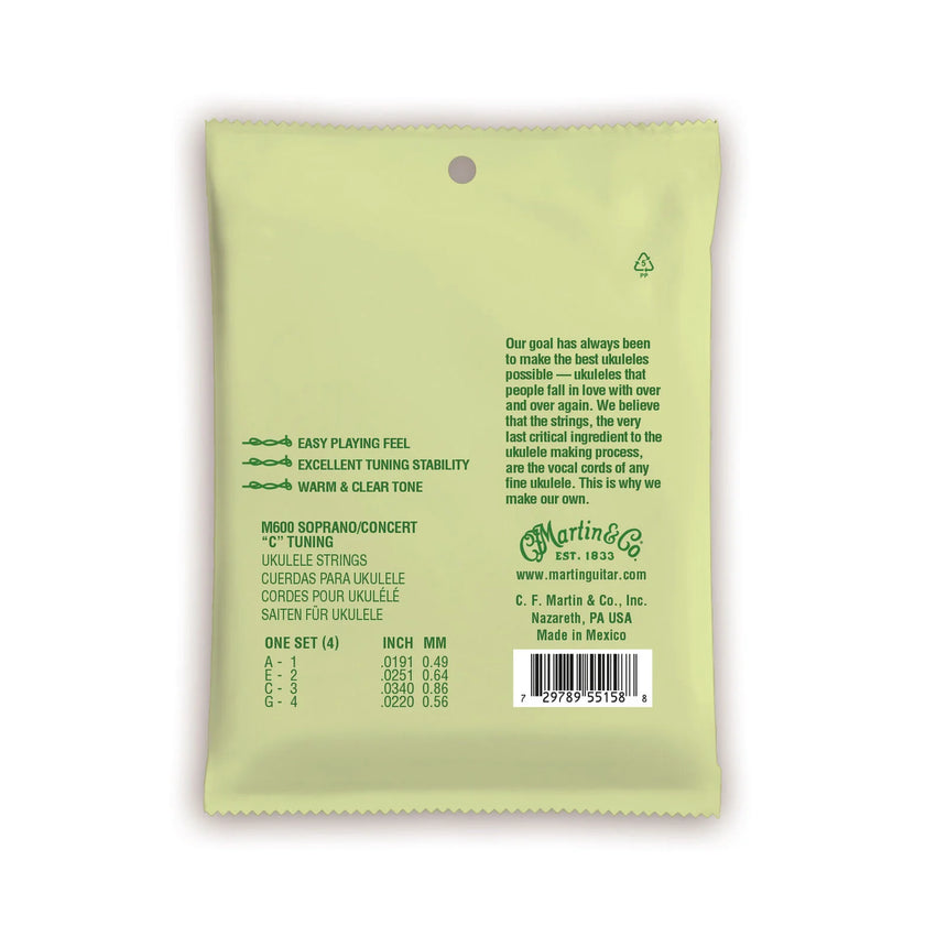 Martin Fluorcarbon Ukulele Saiten Sopran/Konzert - Musik-Ebert Gmbh