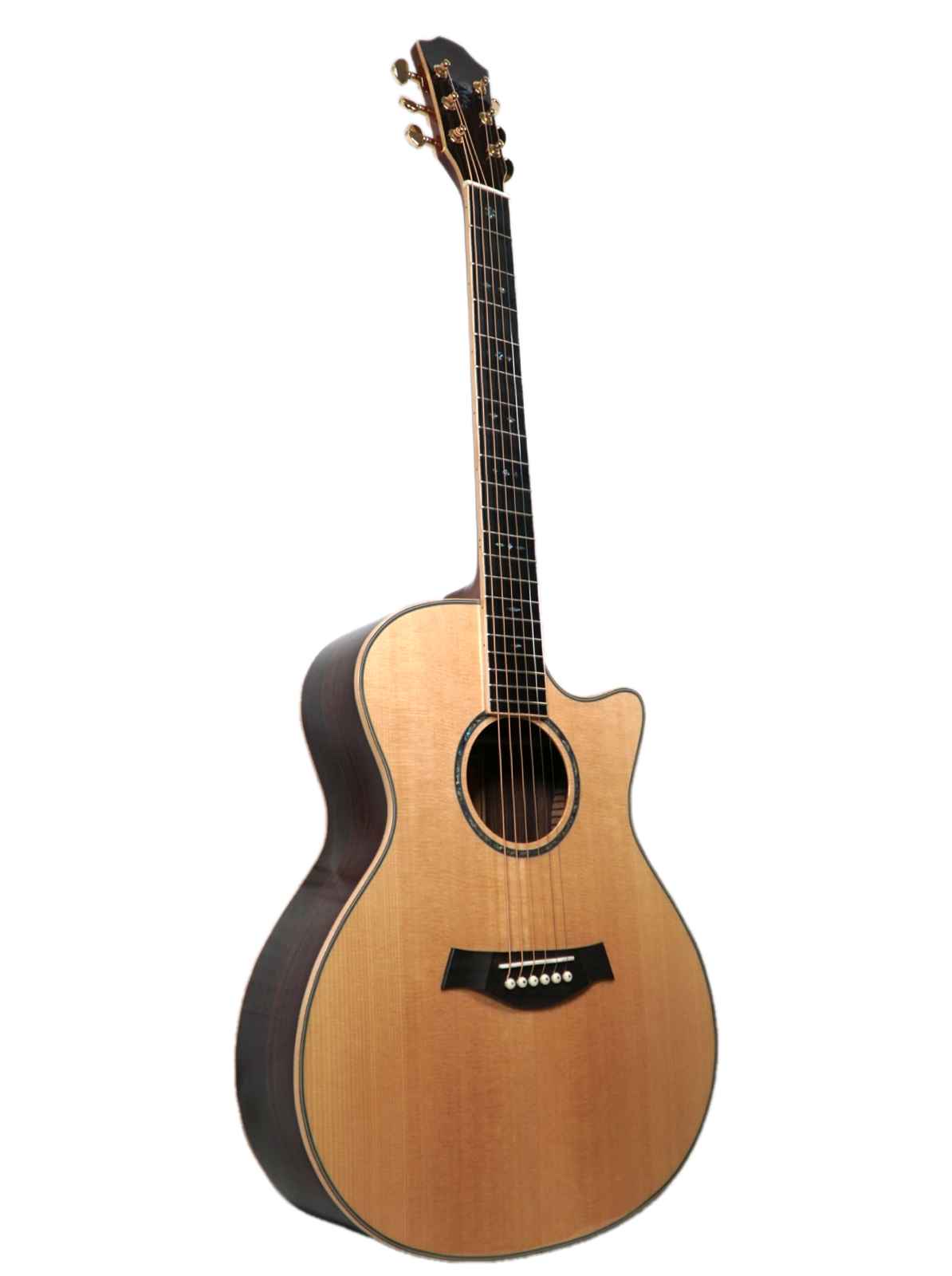 You's Guitars Grand Auditorium Fichte V400CE + Tasche - Musik-Ebert Gmbh