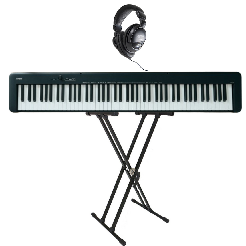 Casio CDP-S110 Schwarz Bundle mit Ständer und Kopfhörer - Musik-Ebert Gmbh