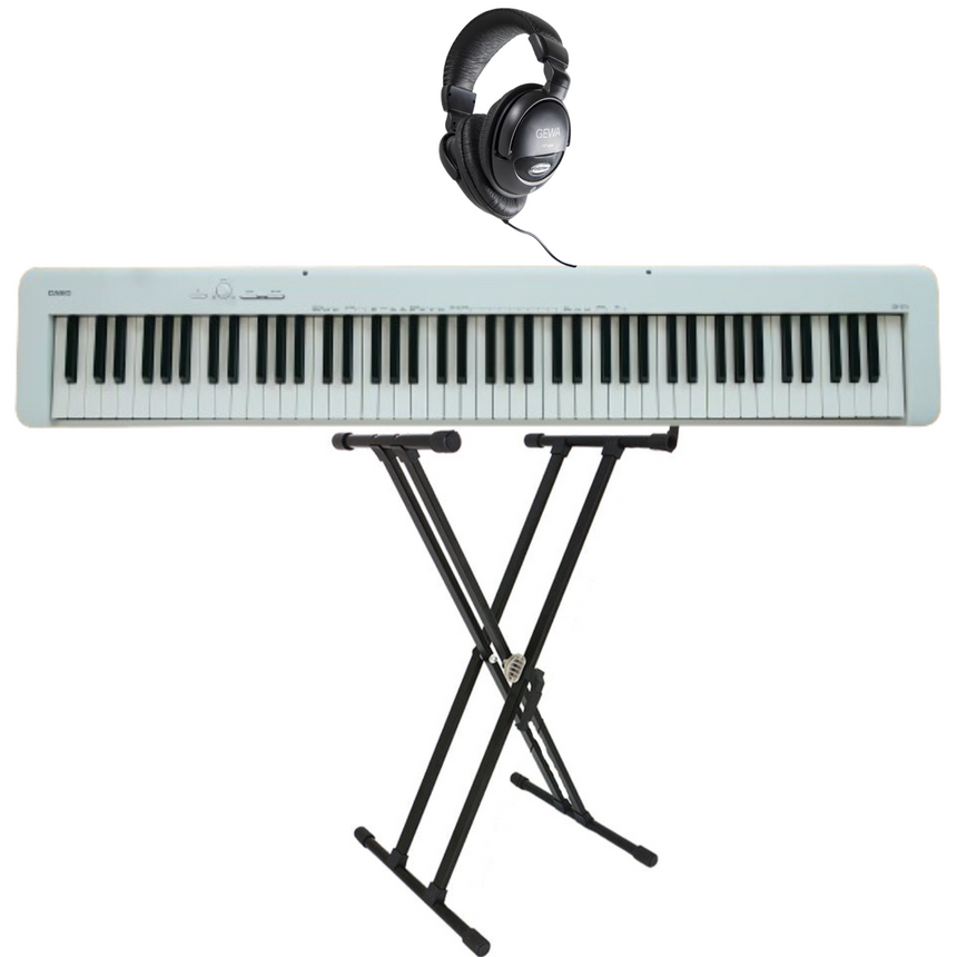 Casio CDP-S110 Weiß Bundle mit Ständer und Kopfhörer - Musik-Ebert Gmbh