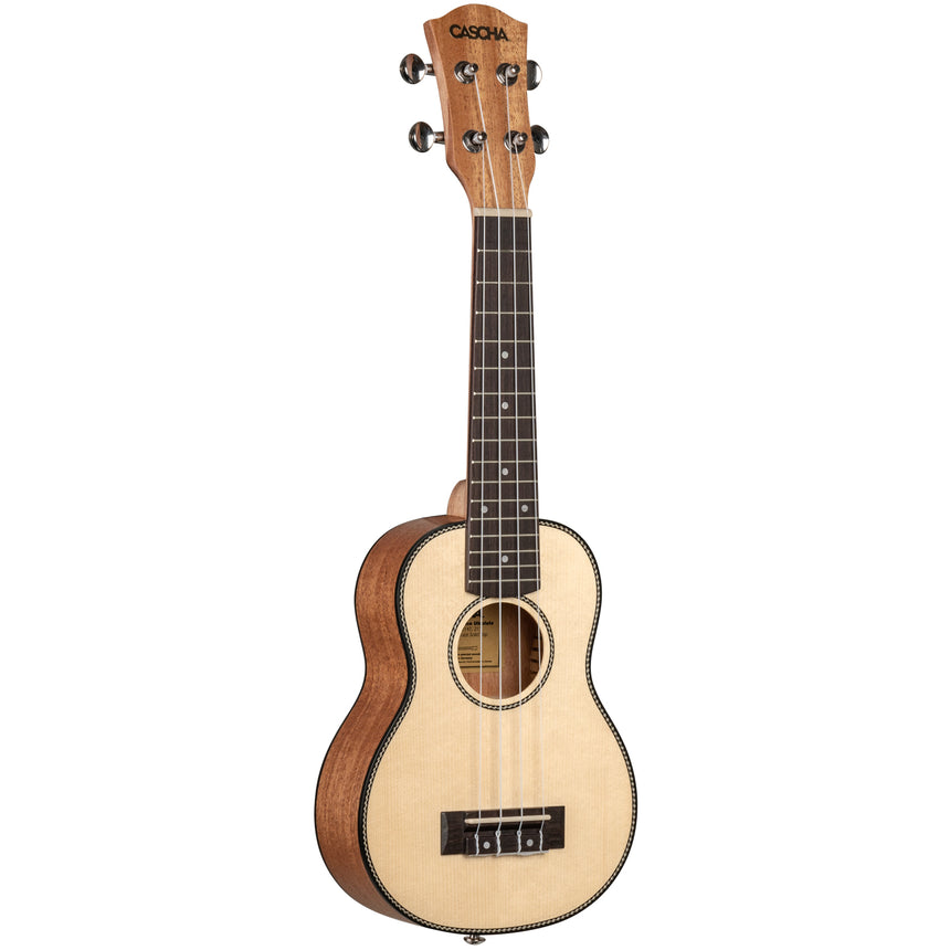 Cascha Sopran Ukulelen Set massive Decke mit Tasche HH2148 - Musik-Ebert Gmbh