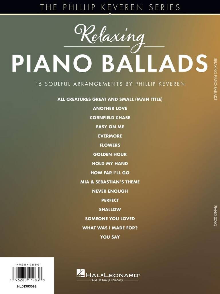 Relaxing Piano Ballads (arrg. Phillip Keveren) - Musik-Ebert Gmbh