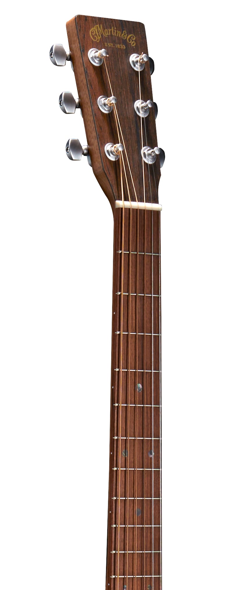 Martin D-X2E Brazilian Rosewood Westerngitarre – Detail der Kopfplatte