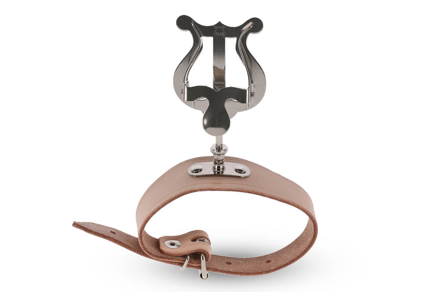 GEWA Querflöten-Lyra 730.490 mit Lederarmband, Rückansicht