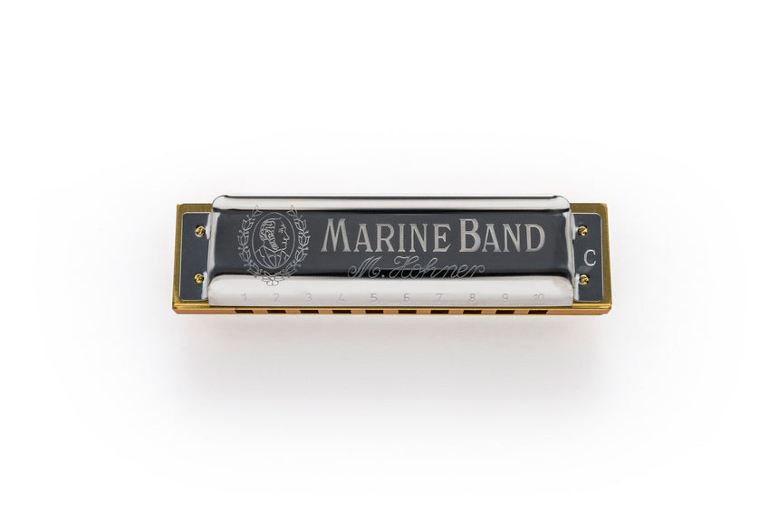 HOHNER Marine Band 1896 Classic in C-Dur, gerade Frontansicht