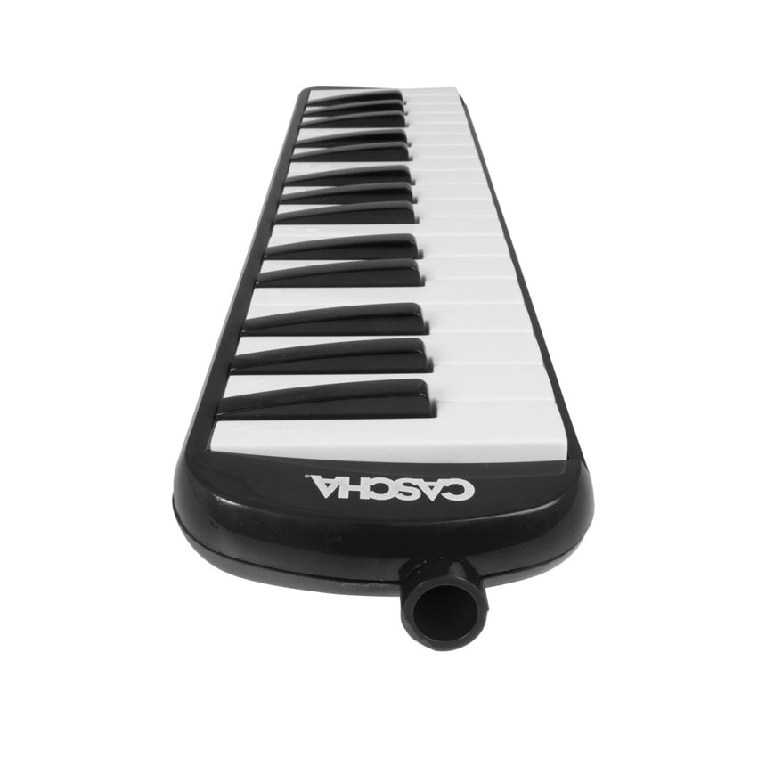 Mélodica Cascha HH 2061 noir – vue le long du clavier vers le raccord