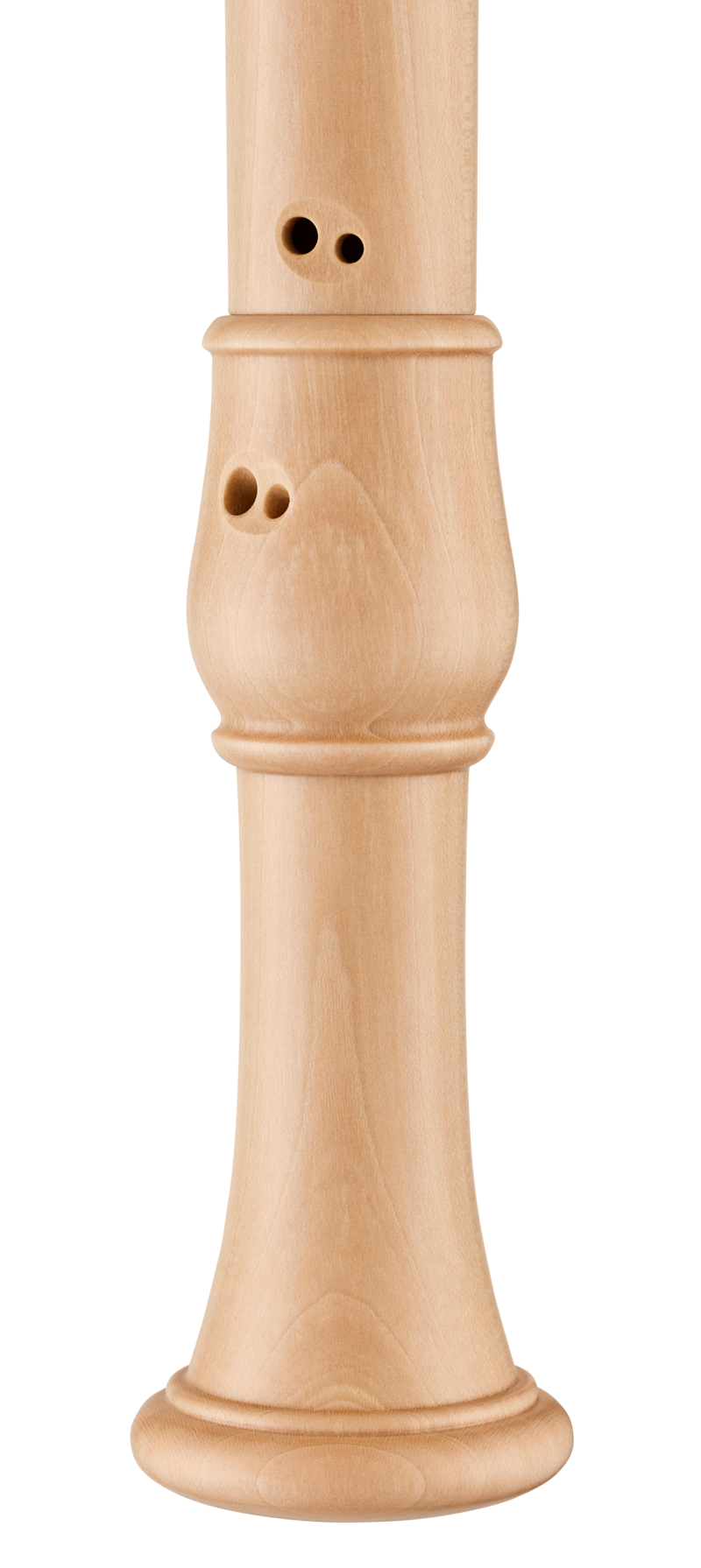 Moeck 2400 Flauto Rondo Tenor, érable naturel – détail des doubles trous