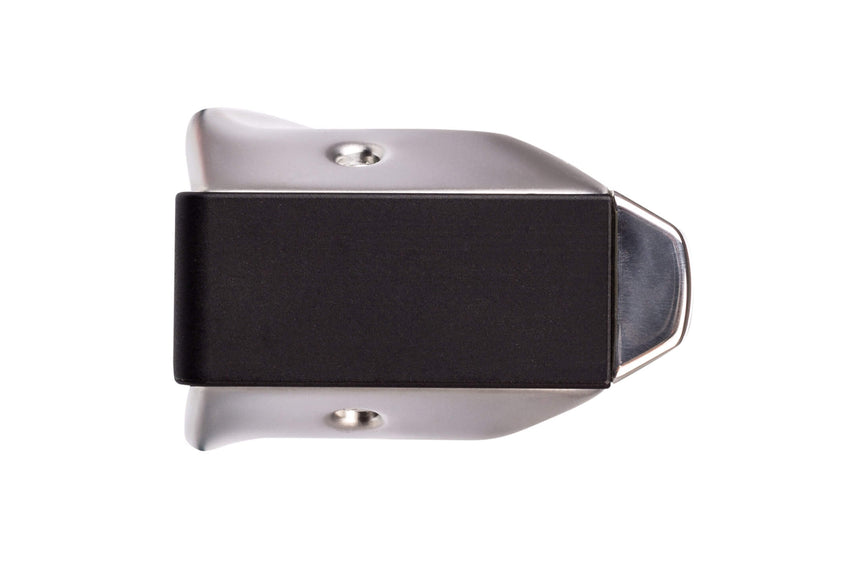 Hohner New Super 64 in C, Edelstahldeckel und schwarzer Kanzellenkörper – Endansicht