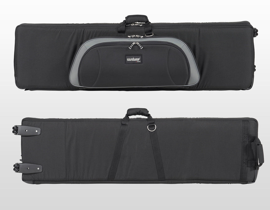Soundwear 29138R, noire – faces avant et arrière de la housse à roulettes fermée