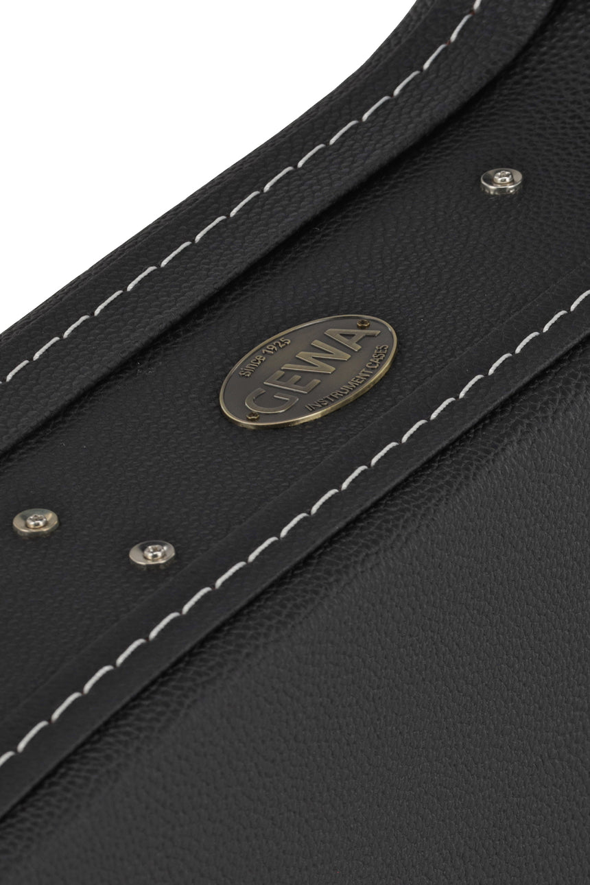 GEWA Flat Top Economy APX guitar case 523.112, black – manufacturer badge detail