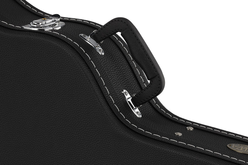 GEWA Flat Top Economy APX guitar case 523.112, black – handle and hardware detail