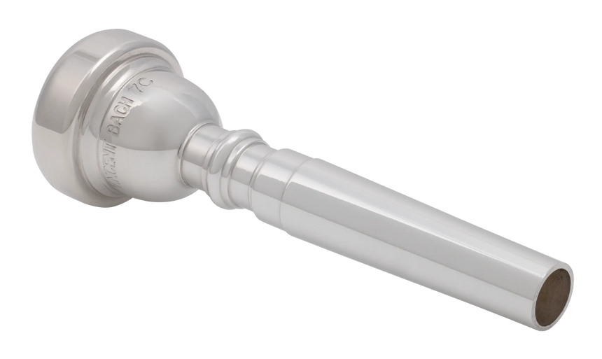 Embouchure de trompette Vincent Bach Classic 351 7C, argentée – vue de dessus de la cuvette