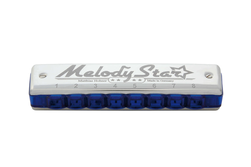 Hohner Melody Star in C-Dur, Frontansicht mit acht Kanalöffnungen