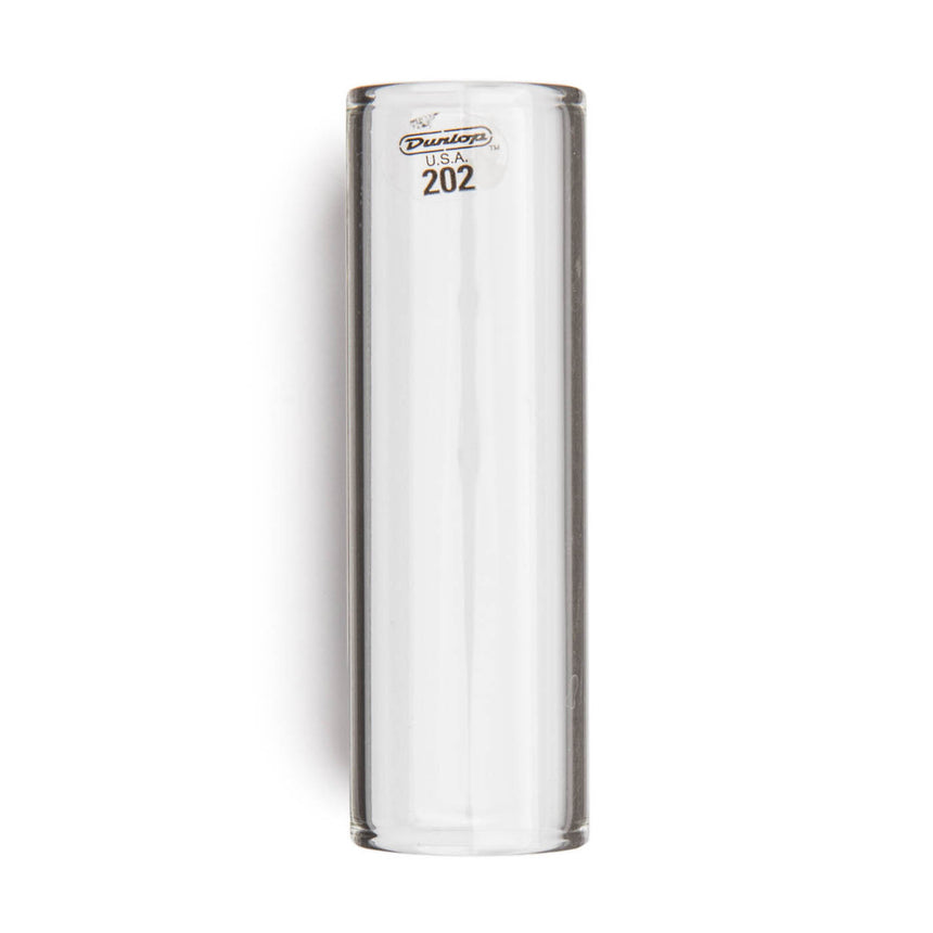 Slide Dunlop 202 en verre transparent, vue de face avec numéro de modèle