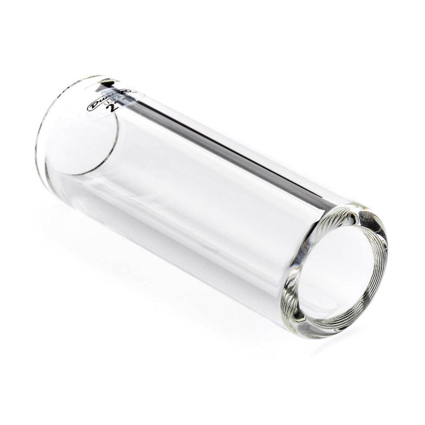 Slide Dunlop 211 en verre transparent, vue de côté en biais