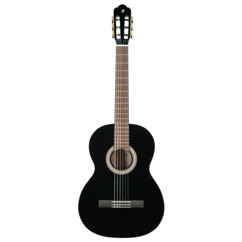 Prodipe Primera 3/4 Kurzmensur Konzertgitarre schwarz hochglanz - Musik-Ebert Gmbh