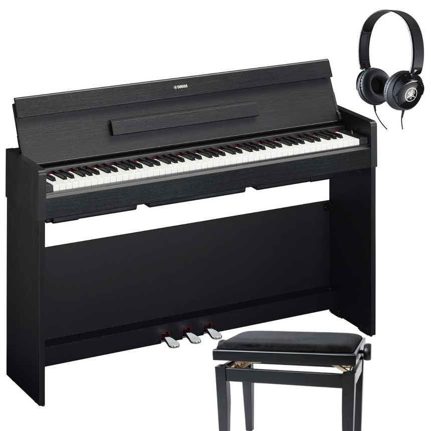 Yamaha S35 Arius Schwarz Matt Bundle mit Bank und Kopfhörer - Musik-Ebert Gmbh