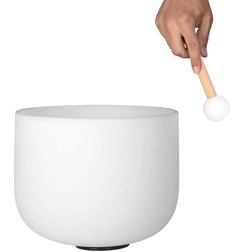 Sela Klangschalen Set SECF-SET 7-teilig aus Quarz mit Stimmgabel