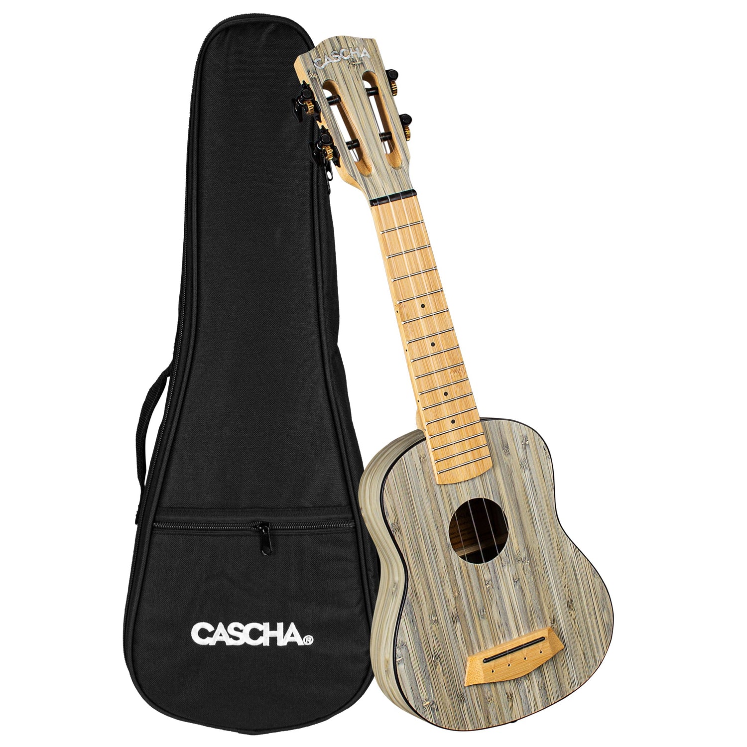 Cascha Tenor Ukulele Bamboo Graphit - Musik-Ebert Gmbh