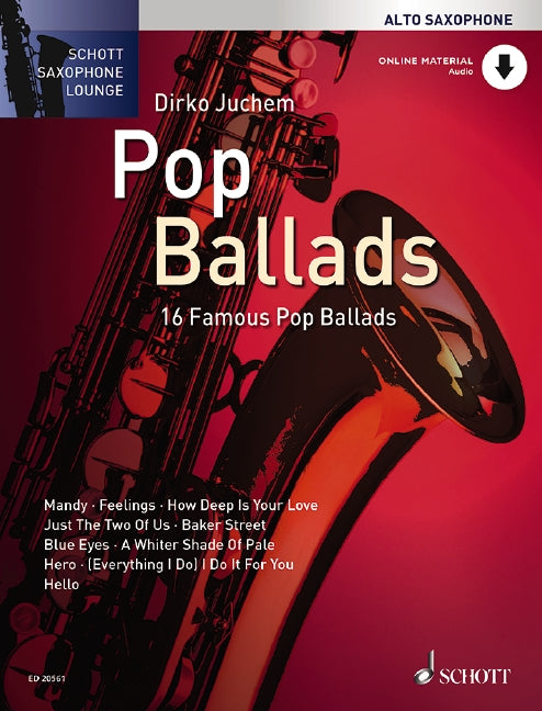 Pop Ballads vol.1 (+Online Audio) für Altsaxophon (mit Texten und Akkorden)