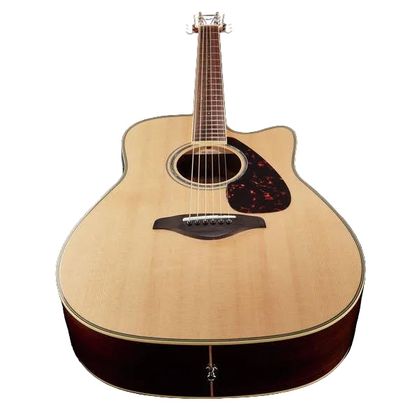 Yamaha FGX830C Electro-Acoustic Guitar Natural – Dreadnought Cutaway, Solid Spruce Top