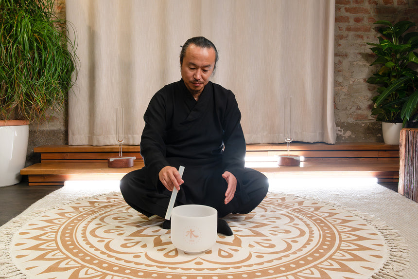 MEINL Sonic Energy 8" TCM Crystal Singing Bowl, Wasser 432 Hz TCMCSB8-WT - Musik-Ebert Gmbh