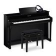 Yamaha CLP 835 Schwarz Poliert Bundle mit Bank und Kopfhörer – bundle-hero