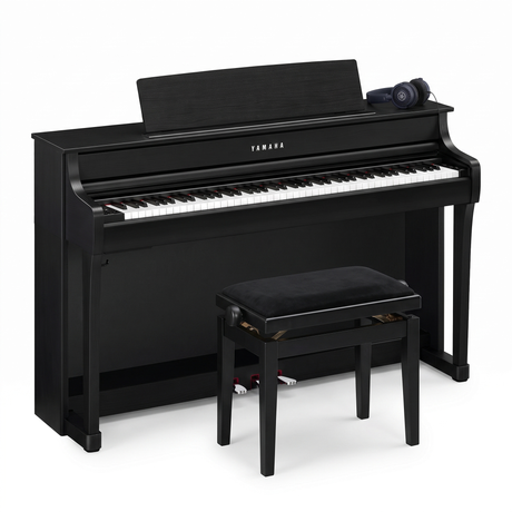 Yamaha CLP 845 Schwarz Matt Bundle mit Bank und Kopfhörer – bundle-hero