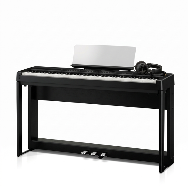 Kawai ES-920 Schwarz Bundle mit Ständer, Pedalen und Kopfhörer – bundle-hero