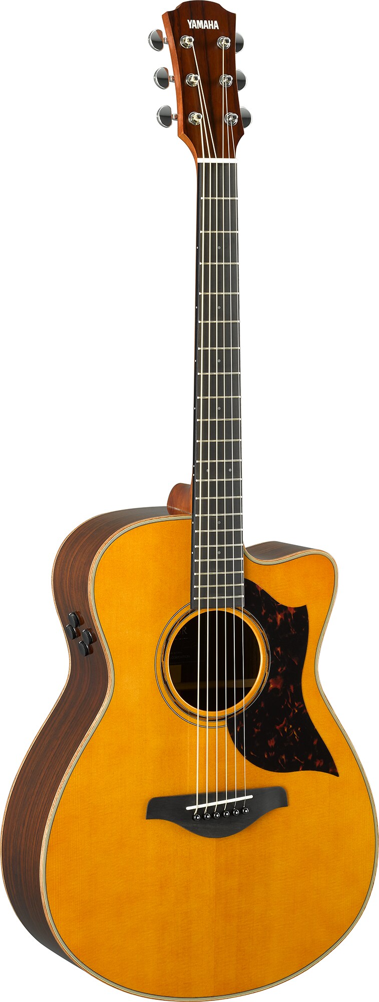Yamaha ACR3 ARE VN vollmassive Westerngitarre – Concert mit Cutaway, massiver Sitka-Fichtendecke, massiver Palisander-Korpus & System71-SRT2-Tonabnehmer inkl. Etui