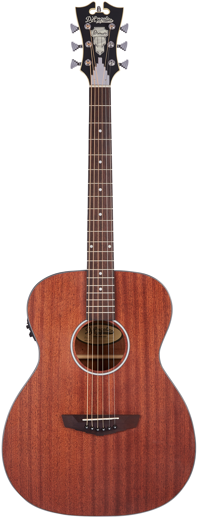 D'ANGELICO Premier Tammany LS Satin Mahagony Westerngitarre - Musik-Ebert Gmbh