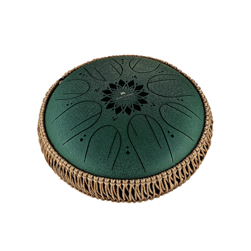 MEINL Sonic Energy Medium Octave Steel Tongue Drum 10" - Dark Green - Musik-Ebert Gmbh