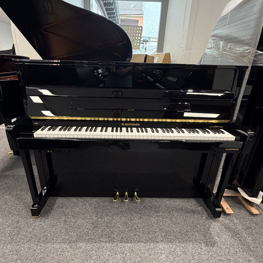 W.Hoffmann Klavier Mod. V-112 schwarz poliert mit Vario Silent System Baujahr 2020 - Bestzustand (gebraucht)