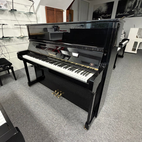 BECHSTEIN - Zimmermann Klavier Mod. Z.1 schwarz poliert Original Made in Germany mit Renner Mechanik Bj. 2000 - Bestzustand (gebraucht) - Musik-Ebert Gmbh