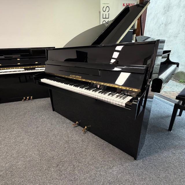 ALEXANDER HERRMANN Klavier 110M Occasion schwarz Lack Bj. 1985 , guter Zustand (gebraucht) - Musik-Ebert Gmbh
